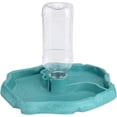 thumbnail image 1 of Dispensador de agua para reptiles, cuenco dispensador de alimentos antidesbordamiento 2 en 1, cuenco de plástico para tortuga Gecko - azul, 1 of 5