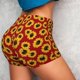 thumbnail image 4 of Fotbe Sunflowers On Red Shorts Sin Costuras – Shorts Deportivos de Cintura Alta para Mujer, Elásticos para Gimnasio, Yoga, Running o Ciclismo-Medium, 4 of 8