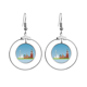thumbnail image 1 of Moscú Rusia símbolo nacional patrón Los pendientes cuelgan del aro de la joyería del círculo de la gota Unbranded M, 1 of 3