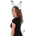 thumbnail image 4 of Diadema de felpa Adepaton Orejas de conejo Headwear Tail Set tocado Animal Fiesta de Halloween, 4 of 5