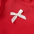 thumbnail image 5 of Sweat Sets for Girls Girls Clothes Summer Short Sleeve Lace Bow Print Top Pants 2PCS Set Little Girl Outfits Size 2-10, 5 of 9