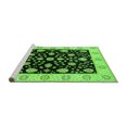 thumbnail image 2 of Ahgly Company Machine Washable Indoor Rectangle Oriental Green Traditional Area Rugs, 5' x 8', 2 of 4