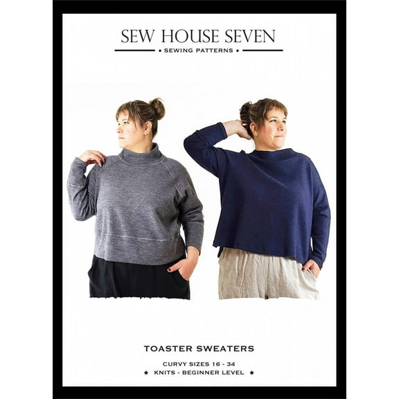 The Toaster Sweaters Curvy 16 - 34 Sewing Pattern by Peggy Mead of Sew House Seven