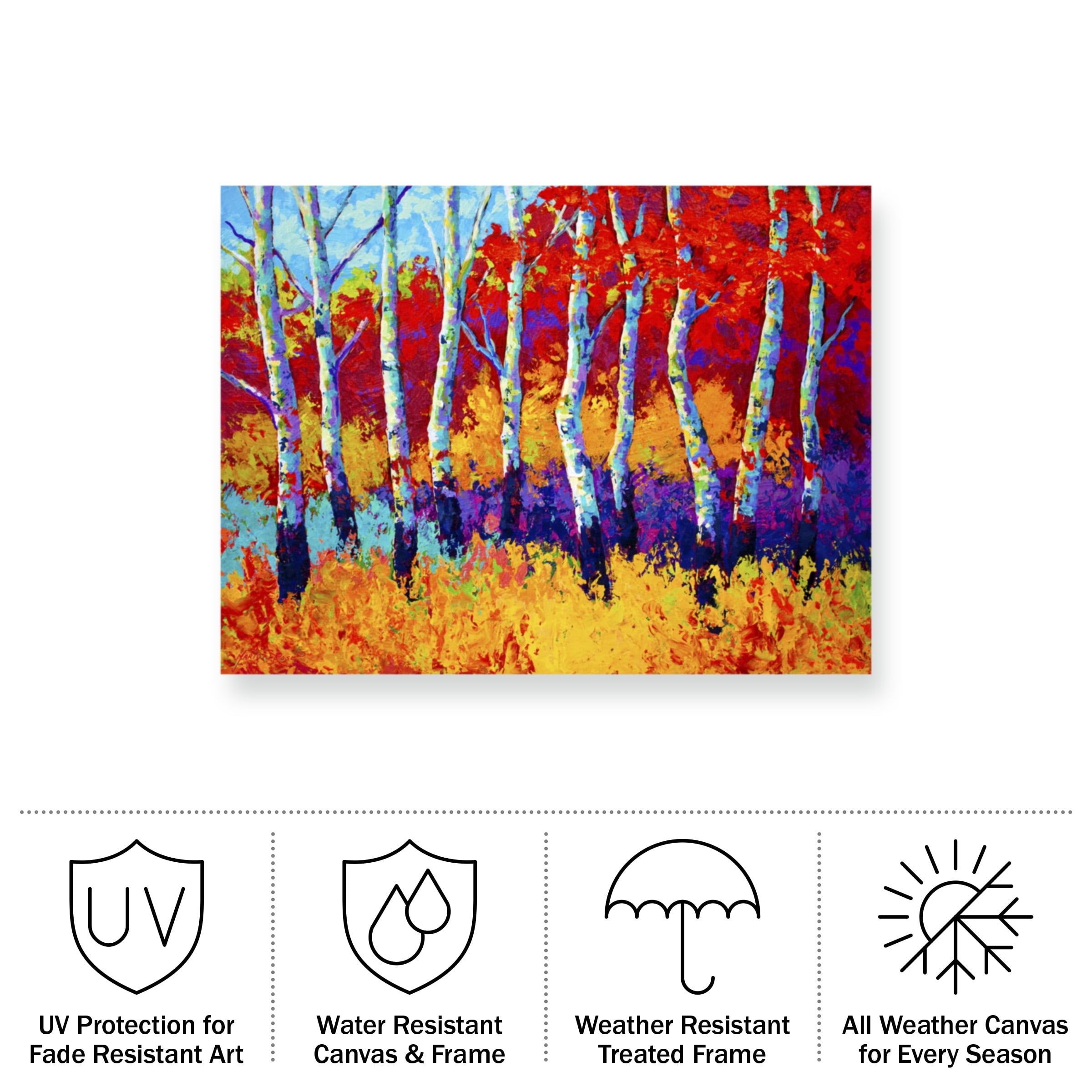 Marion Rose 'Autumn Riches' Outdoor Canvas 18x24