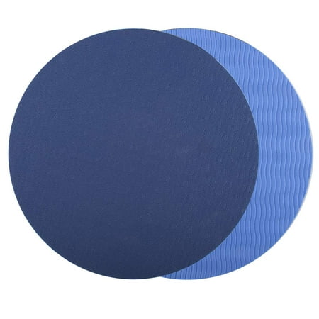 FeelGlad 2Pcs Sports Exercise Sliders, Round Yoga Mat, Anti-Slip Side and Work Smoothly on Any Surface. Wide Variety of Low Impact Exercise, Compact for Travel or Home, Dark (Best Low Impact Exercise)