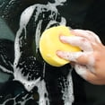 thumbnail image 3 of Unique Bargains Car Vehicle Yellow Round Sponge Wax Applicator Pads 6 Pcs, 3 of 4