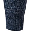 thumbnail image 6 of Maoxin Men's And Winter And Thick Sweater Knitted Sweater Stand Up Collar Cardigan Color Blocking Outerwear Sweater , Blue , L, 6 of 7