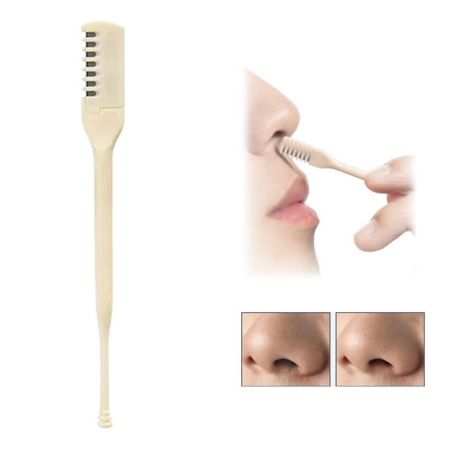Mode pour Femmes Tondeuse et Nettoyeur de Poils du Nez Manuel 2 en 1 2024 Nouvelle Tondeuse de Poils du Nez Portable avec Oreille Tondeuse pour Nez et Oreilles pour Hommes Tondeuse de Poils du Nez Manuelle Rotative à 360° pour (1 5 Pcs)