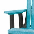 thumbnail image 2 of OS Home and Office Furniture Resin Fan Back Balcony Glider in Aruba Blue/Black, 2 of 5