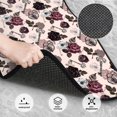 thumbnail image 3 of Lsque Retro Red Black Roses Print 4-Piece Floor Mats, Heavy-Duty Rubber Liners, Anti-Slip Design, All-Season Automotive Protection, Vehicles, Cars, Trucks, and SUVs, 3 of 7