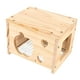 thumbnail image 3 of Casa de madera para pájaros para interior de jaula, nido de invierno, caja nido decorativa de madera para periquitos, cotorras, agapornis, pinzones y, 3 of 9