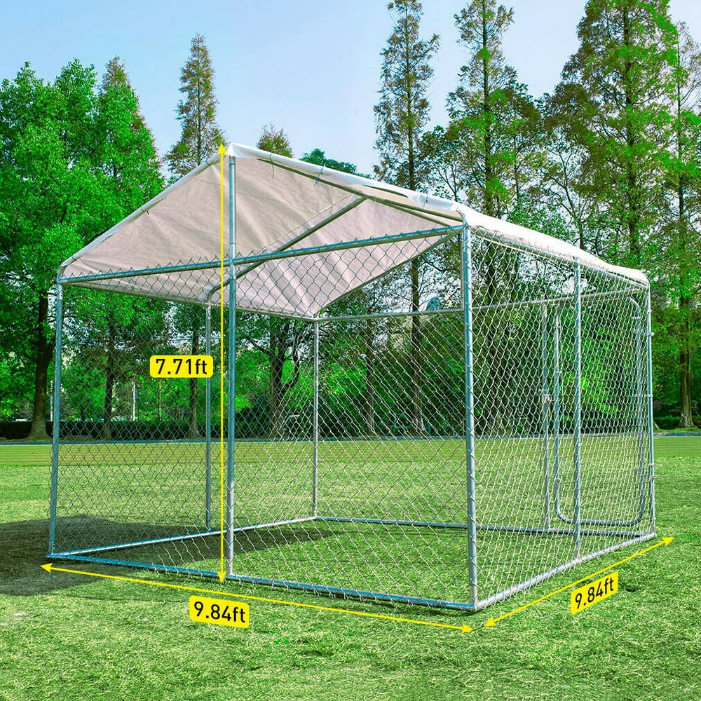 walnest-10-x10-outdoor-steel-dog-cage-xxl-pet-kennel-house-w-cover