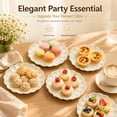 thumbnail image 3 of 60 Pcs Mini Dessert Plates Cupcake Plates, XISELI 3.5 Inch Scalloped Edge Paper Dessert Plates Round Mousse Cupcake Base for Baking Birthday Wedding Party Events, Beige, 3 of 7