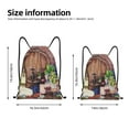 thumbnail image 2 of Bingfone Bottle Glass Red Wine Drawstrings Backpacks Bags for Men Women Gym Drawstrings Bag-Small, 2 of 6
