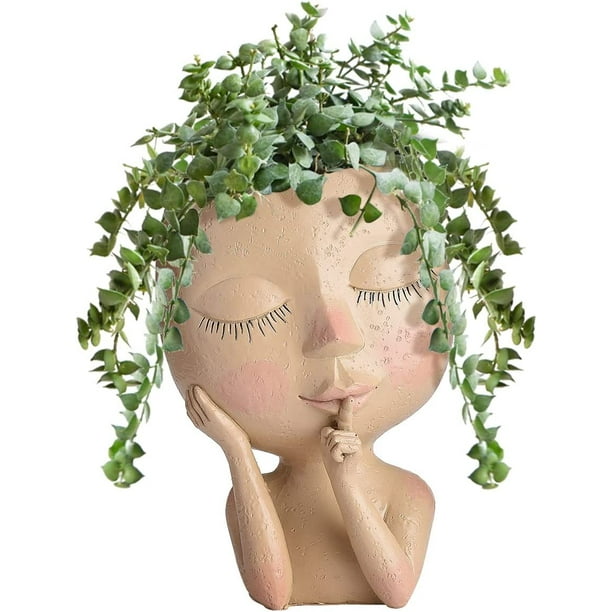 Face Planter Pot, Tgnazet Planters For Indoor Plants Face Flower Pots