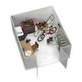 thumbnail image 5 of Absco Regent 10' x 12' Metal Garden Storage Shed - Surfmist/Monument, 5 of 13