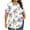 Multicolor#G, variant on cocolona Womens Plus Size Summer Tops Crew Neck Short Sleeve Front Pleated T-shirts Casual Loose Tie Dye Tees Blouse