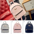 thumbnail image 2 of Mini Backpack Fashion Casual Artificial Leather Shoulder Daypack Backpack Purse for Girls, 2 of 6