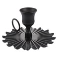 thumbnail image 1 of 1pc Iron Craft Fan Base Candleholder Exquisite Geometric Candleholder Adornment, 1 of 9