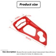 thumbnail image 5 of CheroCar Car Gear Shift Panel Trim Sticker ABS Cover for Dodge Challenger 2015-2023,Red, 5 of 8