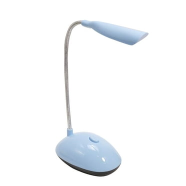 LED Desk Lamp Flexible Gooseneck Desk Lamp Eye Protection Small Table Lamp Students Reading Lamp Desktop Night Light for Reading, Study, Dorm, Bedroom and Office (Blue) - by Viemira