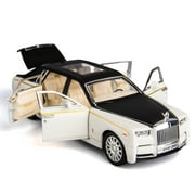 BDTCTK 1/24 Rolls-Royce Phantom Model Car,Zinc Alloy Pull Back Toy car with Sound and Light for Kids Boy Girl Gift