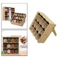 thumbnail image 1 of Organizador de Montaje en Pared BLESIY de Madera en Niveles Especiero 12 rejillas con tarros, 1 of 8