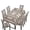 Aztec Print, variant on Bulopur Floral Rooster Table Cloth Rectangle and Chair Covers Set of 5 Stretch Rectangle Tablecloths with Dining Chair Cover Waterproof Tabletop Decoration