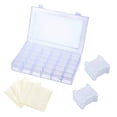 thumbnail image 2 of 100 piezas de bobina de plástico con y caja organizadora de para de accesorios de DIY de artesanía de punto de Gloria bobinas de hilo para manualidades de costura, 2 of 8