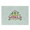 thumbnail image 1 of Joy Cutting Board, Joy to World Lettering with Geometrical Lines Swirls and Curlicues Pattern Xmas Theme, Decorative Tempered Glass Cutting and Serving Board, Small Size, Multicolor, by Ambesonne, 1 of 1