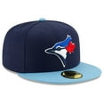 thumbnail image 3 of Toronto Blue Jays Royal Blue Fitted Hat -  Bird Logo Fixed-Size Cap, 3 of 4