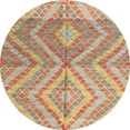 thumbnail image 1 of Ahgly Company Indoor Round Abstract Chocolate Brown Abstract Area Rugs, 8' Round, 1 of 6