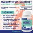 thumbnail image 5 of WELMATE Mucus Relief, Guaifenesin 1200mg Maximum Strength - 35 Bi-layer Tablets, 5 of 6
