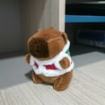 thumbnail image 3 of Cute Multicolor Plush Capybara Keychain Toy Cartoon Capybara Headgear Capybara Doll Accessories Guinea Pig Fluffty Animal Doll, 3 of 10