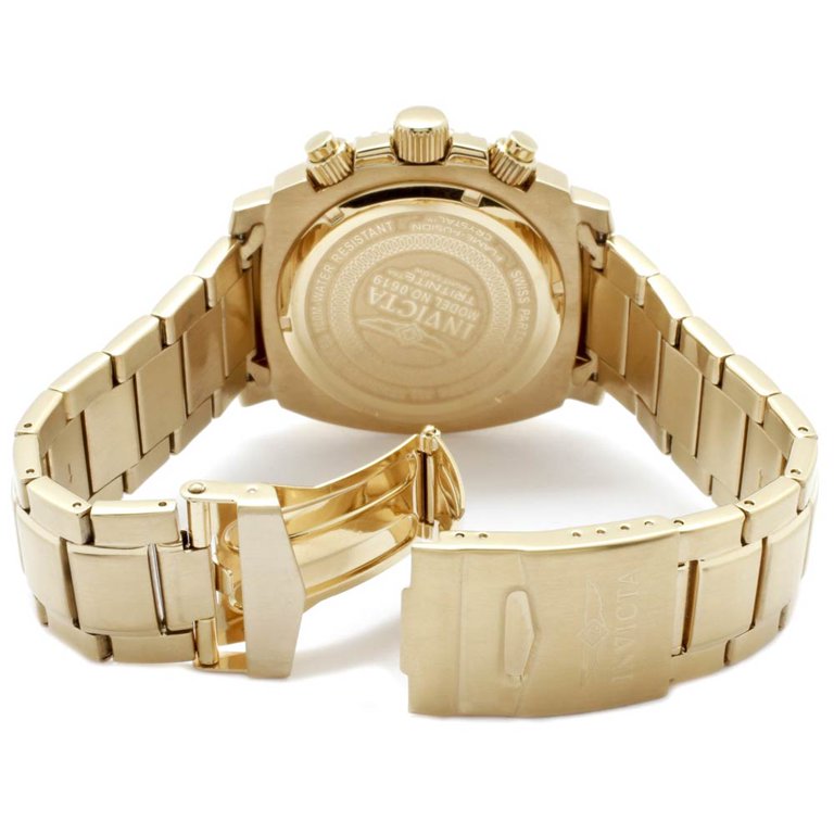 men's 0619 ii collection chronograph gold dial 18k gold-plated