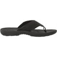 thumbnail image 6 of ROCKPORT Mens Black Cushioned Comfort Hayes Round Toe Slip On Thong Sandals Shoes 8 M, 6 of 8