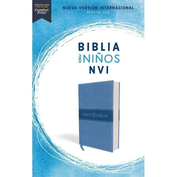 Nvi, Biblia Para Niños Revisión 2022, Leathersoft, Azul Celeste, Comfort Print, (Hardcover)