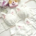 thumbnail image 5 of 3. Japanese Kitten Cosplay Lingerie Bowknot Pearls Accent Women's Furry Panties Comfortable Briefs Underwear, 5 of 9
