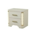 thumbnail image 6 of Beige Wood Bedroom With Led Lights & Nightstand Modern Queen - Lights, 7 Dresser, 6 of 6