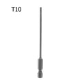 thumbnail image 1 of 1 Pcs Embout de Tournevis Magnétique Torx 100mm Long T10, 1 of 9