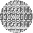 thumbnail image 1 of Ahgly Company Indoor Round Patterned Nardo Gray Area Rugs, 3' Round, 1 of 6