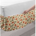 thumbnail image 2 of Shell Bed Skirt, Simplistic Ocean Sea Pebbles Seashells and Starfish Pattern in Cartoon Style Image, Elastic Bedskirt Dust Ruffle Wrap Around for Bedding Decor, 4 Sizes, Multicolor, by Ambesonne, 2 of 2