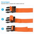 thumbnail image 4 of Unique Bargains 1m Length with Quick Release Buckle Luggage Straps, Orange, 4 of 5
