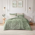 thumbnail image 4 of 4-Piece Velvet King/Cal King Duvet Cover Set Includes Throw Pillow, 4 of 14