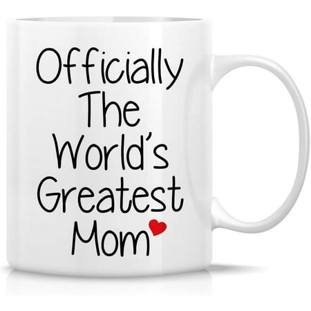

Funny Mug - Officially The World s Greatest Mom 11 Oz Ceramic Coffee Mugs - Funny Sarcasm Sarcastic Motivational Inspirational birthday gifts for mom mum mama mother mother s day gift