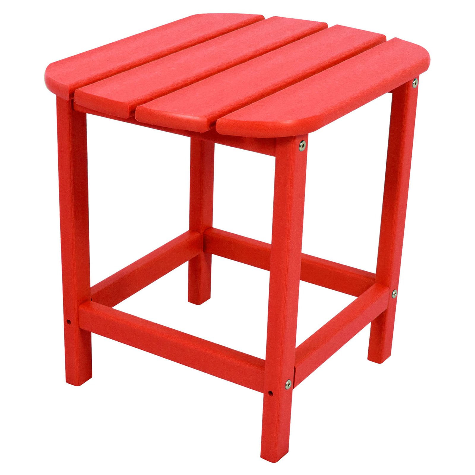 CR Plastic Generations Patio Side Table in Red