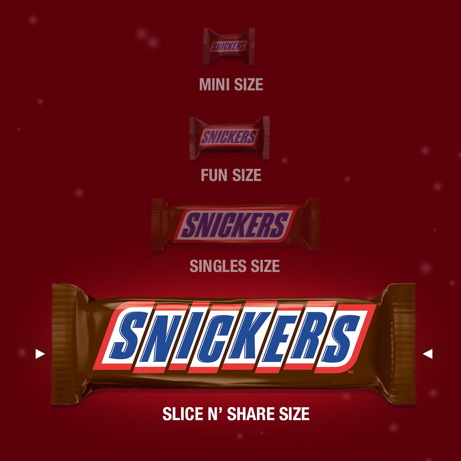 SNICKERS Holiday Slice n' Share Giant Chocolate Candy Bar, 1 lb