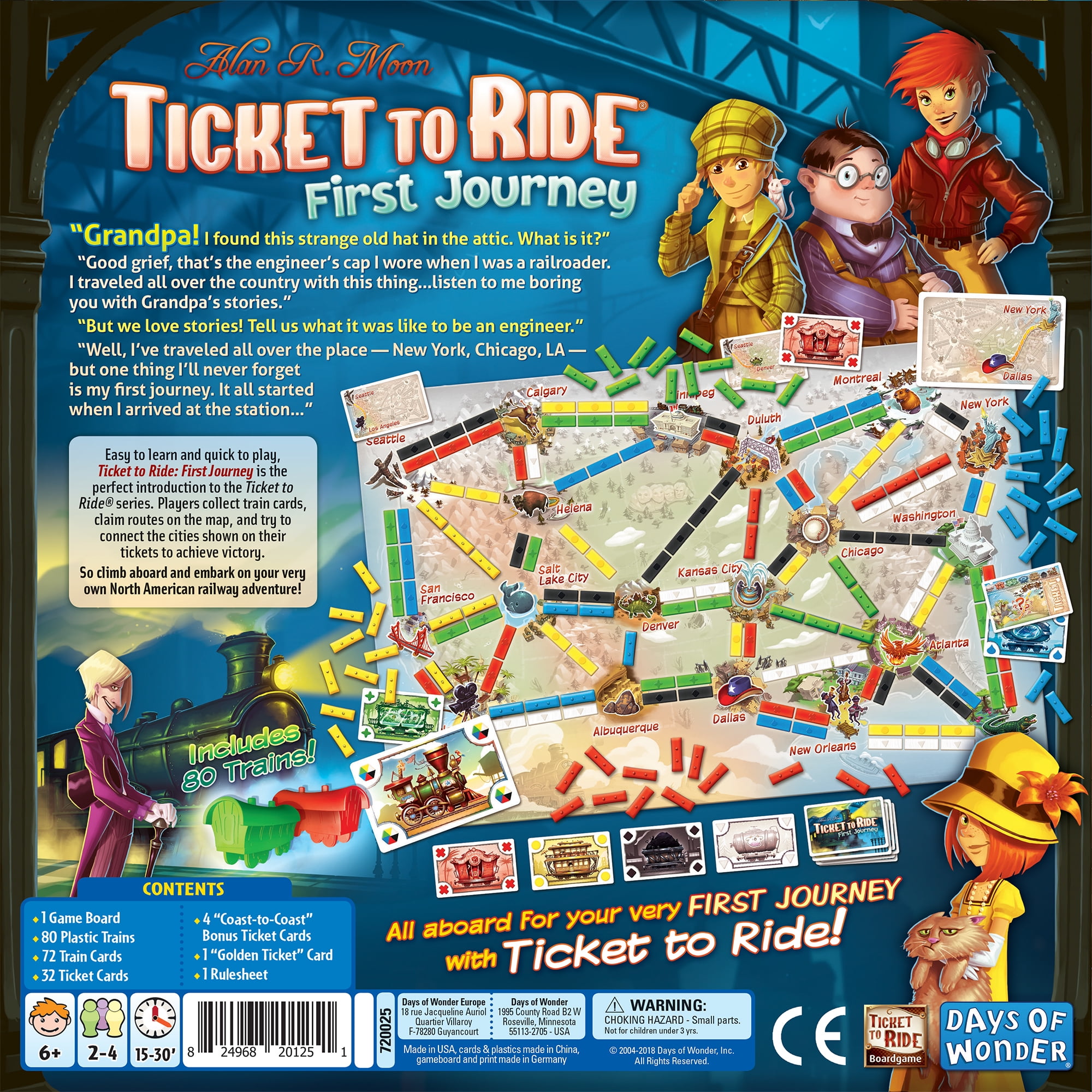 Ticket to Ride France + Old West Board Game EXPANSION | Train Route  Strategy Game | Fun Family Game for Kids and Adults | Ages 8+ |2-6 Players  