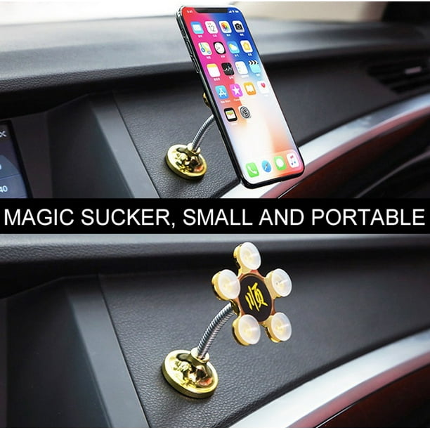 Unique Car Phone Holder Magic Silicone Suction Cup Navigation