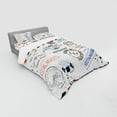 thumbnail image 3 of Ambesonne Vintage Bedding Set 3 Pcs, Retro Post Stamp Design, Twin, Multicolor, 3 of 3
